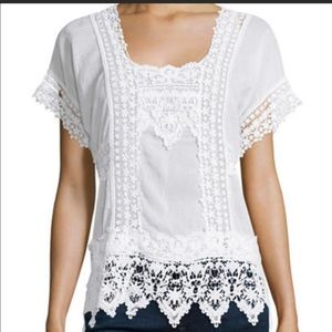 Johnny Was White Lace Tunic
